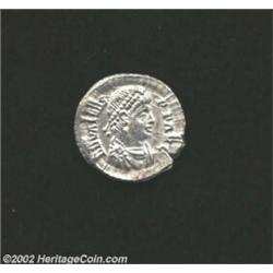 Valens, 364-378 A.D., AR siliqua, Antioch mint (2.14 g). Diademed, draped and cuirassed bust right/.