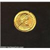 Honorius, 393-423 A.D., AV solidus (4.43 gm.), Mediolanum mint, 395-402 A.D., Diademed, draped and c