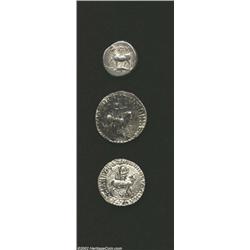 Greek Silver coins, a three coin lot of Greek silver coins grading VF or better. 3 coins Important n