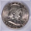 Image 2 : 1958 FRANKLIN HALF DOLLAR, PCGS MS-64  SOME TONING ON THE OBVERSE