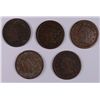 Image 1 : (5) 1847 LARGE CENTS