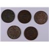 Image 2 : (5) 1847 LARGE CENTS