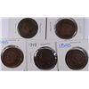 Image 1 : (5) 1848 LARGE CENTS