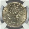 Image 2 : 1909 LIBERTY "V" NICKEL NGC UNC DETAILS CLEANED