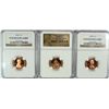 Image 1 : LOT OF (3) NGC PF69 RD ULTRA CAMEO LINCOLN CENTS 1982-S, 1983-S, 2009-S