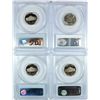 Image 2 : LOT OF (4) PCGS JEFFERSON NICKELS 1973 MS-66, 1977-S PR69 DCAM,1978-S PR69 DCAM,