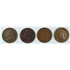 Image 1 : LOT OF (4) INDIAN HEAD CENT XF 1883, 1884, 1887, 1898