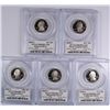 Image 1 : SET OF 2005 SILVER PROOF STATEHOOD QUARTERS PCGS PR-69 DCAM