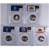 Image 2 : SET OF 2005 SILVER PROOF STATEHOOD QUARTERS PCGS PR-69 DCAM
