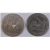 Image 2 : 1854 & 1859 SEATED HALF DOLLARS