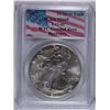 Image 1 : 2001 SILVER AMERICAN EAGLE (WORLD TRADE CENTER GROUND RECOVERY) RARE PCGS MS-69