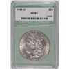 Image 1 : 1896-O MORGAN SILVER DOLLAR, NTC MS-62  crack in the holder