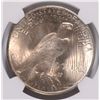 Image 3 : 1923 PEACE SILVER DOLLAR, NGC MS-66   RARE IN HIGH GRADES