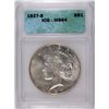 Image 1 : 1927-S PEACE SILVER DOLLAR, ICG MS-64 WHITE,  RARE!