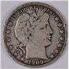 Image 1 : 1909 BARBER HALF DOLLAR, VF