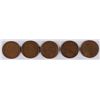 Image 2 : LOT OF 5 - 1909 VDB LINCOLN CENTS