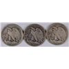 Image 2 : 1918 P, D & S WALKING LIBERTY HALVES, VG