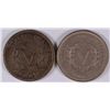 Image 2 : 1883 no cents AU & 1883 w/cents VG/F LIBERTY "V" NICKELS