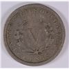 Image 2 : 1886 LIBERTY "V" NICKEL, VG KEY DATE