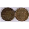Image 1 : 1913 Type 1 AU & Type 2 XF/AU BUFFALO NICKELS (2)