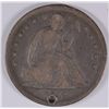 Image 1 : 1842 SEATED LIBERTY DOLLAR, VG HOLED
