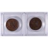 Image 1 : LOT of (2) LARGE CENTS F/VF, 1839 & 1854