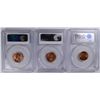 Image 2 : LOT of (3) PCGS MS66 RD LINCOLN CENT, 1939-D, 1947-S, 1954-D