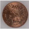 Image 2 : 1870 INDIAN HEAD CENT SEGS MS64 RD (DDR-11) DOUBLED LIBERTY & ONE CENT, RARE!