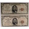 Image 1 : LOT of (2) 1929 FEDERAL RESERVE NOTES,  ST. LOUIS & BOSTON