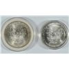 Image 2 : LOT of (2) AMERICAN SILVER EAGLES 1999 & 2000
