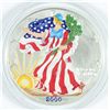 Image 1 : 2000 SILVER AMERICAN EAGLE (ENAMLED)