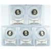 Image 2 : SET OF 2007 SILVER PROOF STATEHOOD QUARTERS PCGS PR-69 DCAM