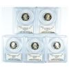 Image 2 : SET OF 2008 SILVER PROOF STATEHOOD QUARTERS PCGS PR-69 DCAM