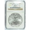 Image 1 : 2011 SILVER AMERICAN EAGLE NGC MS-69