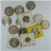 Image 1 : LOT OF ( 12 ) SILVER FOREIGN COINS  MANY LARGE COINS