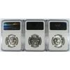 Image 2 : LOT OF ( 3 ) 1957-D FRANKLIN HALF DOLLARS, NGC MS-63 FBL