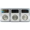 Image 2 : LOT OF ( 3 ) 1962-D FRANKLIN HALF DOLLARS, NGC MS-63 FBL