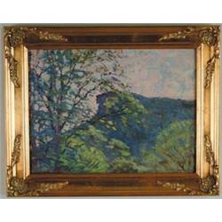 ROBERT EMMETT OWEN (American, 1878-1957) “STUDY OF THE PROFILE, FRANCONIA NOTCH NEW HAMPSHIRE”…