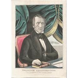 N. CURRIER (Publisher, 19th Century) UNFRAMED LITHO “THEODORE FRELINGHUYSEN”…