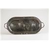 Image 1 : SILVER PLATE: INTERNATIONAL/MERIDEN BORDEAUX PATTERN LARGE TWO HANDLE TRAY. …