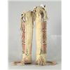 Image 1 : PAIR OF APACHE/NORTHERN ARAPAHO WOMAN’S BEADED WRAP AROUND BOOT MOCCASINS…