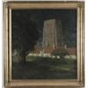 Image 1 : CHARLES WARREN EATON (American, 1857-1937) “FLEMISH VILLAGE AT NIGHT”…