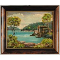 WILLIAM H. TRUITT (American, 20th century) FOUR MAINE COASTAL SCENES…