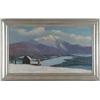 Image 1 : LEE WINSLOW COURT (American, 1903-1992) MT. WASHINGTON WINTER SCENE…