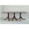 Image 1 : THREE PEDESTAL DUNCAN PHYFE STYLE MAHOGANY CENTENNIAL DINING TABLE…