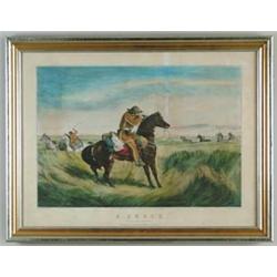N. CURRIER (Publisher, 19th Century) A CHECK “KEEP YOUR DISTANCE”…