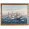 L. PAPALUCA (Italian 20th century) SHIP PORTRAIT OF THE EXPETER…