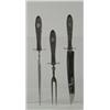 Image 1 : STERLING: INTERNATIONAL “WEDGWOOD” PATTERN 3-PIECE CARVING SET…