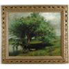 Image 1 : AMERICAN SCHOOL (19th Century) NEW ENGLAND LANDSCAPE WITH COWS…