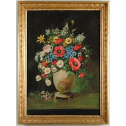 BRITISH/AMERICAN SCHOOL (19th/20th Century) FLORAL STILL LIFE…